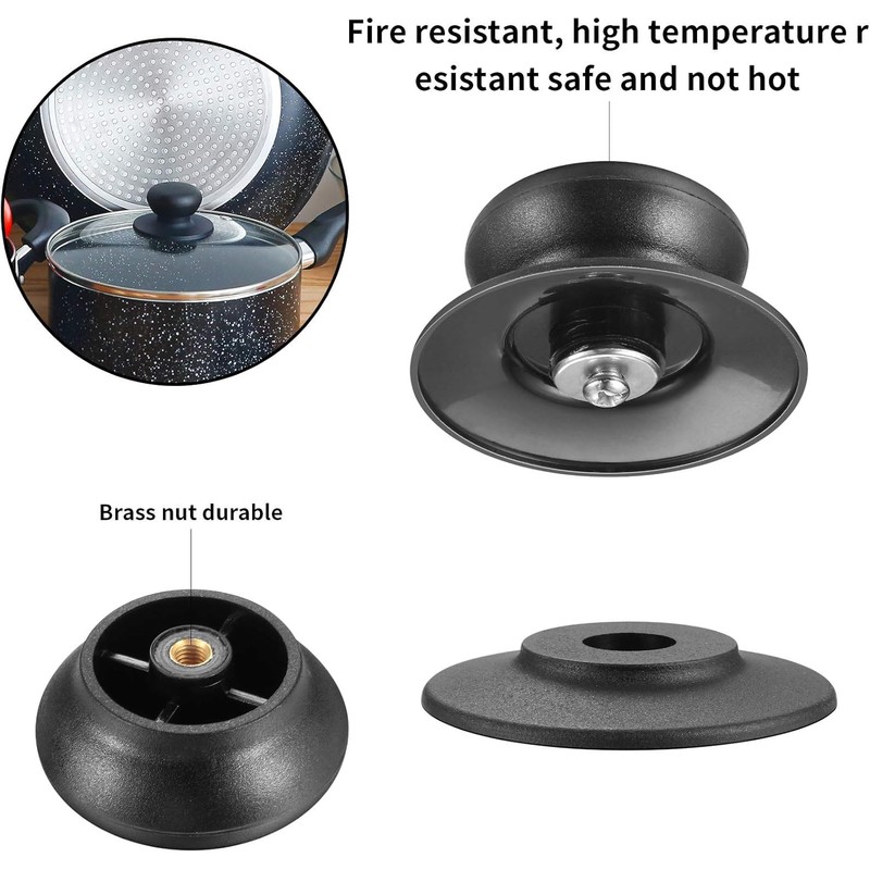 Heanvmyss Pot Lid Knob,2 Pcs Universal Pot Lid Replacement Knobs,Universal