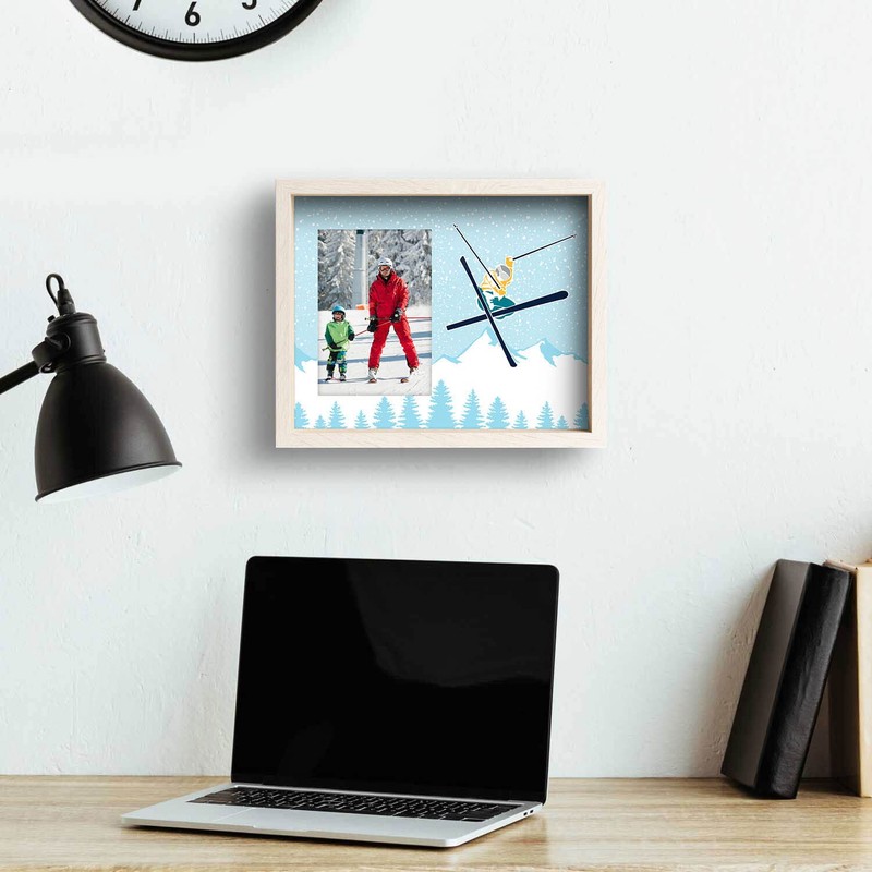 ChalkTalkSPORTS Premier Skiing Photo Frame | Airborne