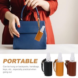 FOMIYES Lipstick Holder Keychain: 3pcs Spray Bottle with Keychain Empty Travel Bottle Keychain Plastic Bottle Holder Keychain with Holder