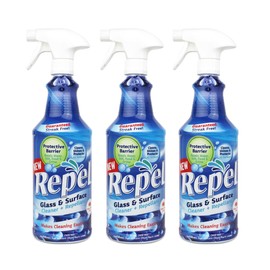 Clean-X REPEL Glass & Surface Cleaner 32 fl. oz. - Cleans & Repels water spots and dirt on glass, mirror, tile and multi surface by UNELKO (3)