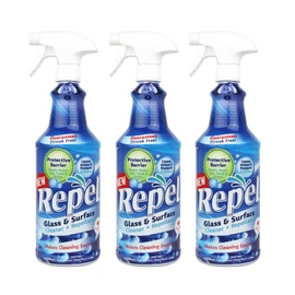 Clean-X REPEL Glass & Surface Cleaner 32 fl. oz. - Cleans & Repels water spots and dirt on glass, mirror, tile and multi surface by UNELKO (3)