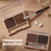 Qwesure Xixi Eyebrow Powder 2 Colours with Double Applicator, Brow