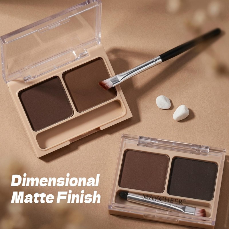 Qwesure Xixi Eyebrow Powder 2 Colours with Double Applicator, Brow