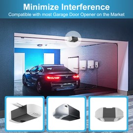 LQ BSDERA 4PK Garage Door Opener Light Bulbs, 1500LM Ultra Bright, Minimize Interference, Compatible with Most Garage Door Openers, 12W, 6000K White, 120V, A19 Bulbs with E26 Base
