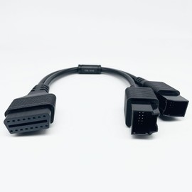 LAUNCH X431 CSL12+8 Original OBD2 Adapter Fit for Chrysler 12+8 Programming Cable Connector, FCA Bypass Gateway Protocol OBDII Cable - 14.8 inches/37.5 cm