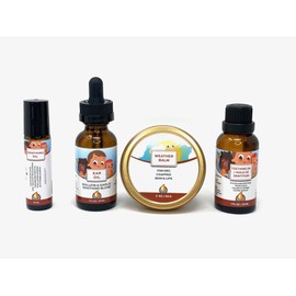 Punkin Butt Teething Comfort Pack - Teething Oil, Ear Oil, Lavender Soothing Oil, and Weather Balm