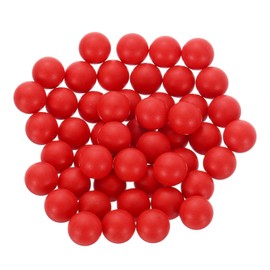 sourcing map 100pcs PP Plastic Bearing Balls 10mm Solid Plastic Balls, Precision Bearing Ball, Red