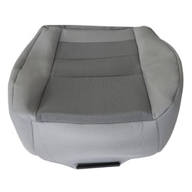 SecosAutoparts Driver Side Bottom Replacement Cloth Seat Cover Gray Compatible with Ford F250 F350 F450 F550 2003 2004 2005 2006 2007