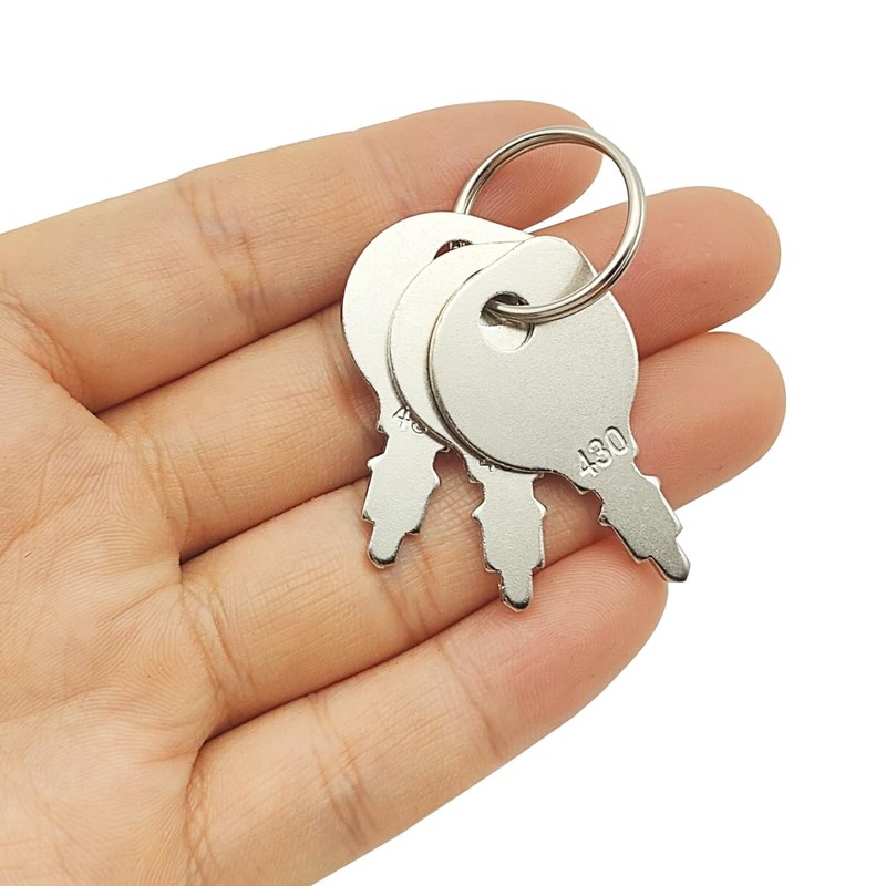XYQMLY 6 Pack 430 Ignition Key + 2 Key Rings,