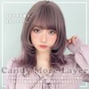 BrightLala hf2017-TYK Wig, Long, Medium Layer, Flashy, Blonde Hair, Pink