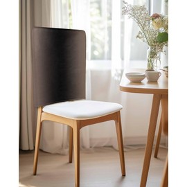 EVINTA XIMG 4Pack Dining Room Chair Back Covers Black Brown Gradient Pattern Stretch Removable Chair Protector Abstract Geometric Art Washable Chair Slipcovers for Home Kitchen,Hotel,Holiday Party