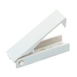 RV Designer E212, Squared Baggage Door Catch, White, 2 Per Pack, Compartment Hardware