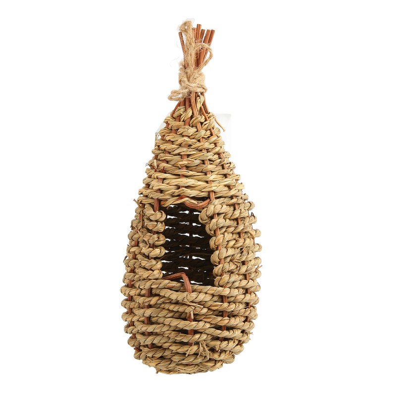 3Pcs Hummingbird House Small Grass Hanging Hand Woven Hummingbird House