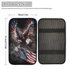 Finagallathe American Flag Center Console Cover American Eagle Armrest Cover