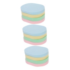 KOMBIUDA 12pcs Facial Sponges Portable Oval Cleansing Tools for Makeup Removal Exfoliating for Daily Face Washing Soft Lightweight