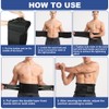 AOGOE Back Support Belt with 5 Metal Supports, Back Brace