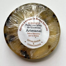 Satnam Jabón Artesanal De Albahaca. Atrae Buena Fortuna Y Bienestar