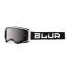 BLUR B-40 Goggle Black/White With Radium Silver Lens
