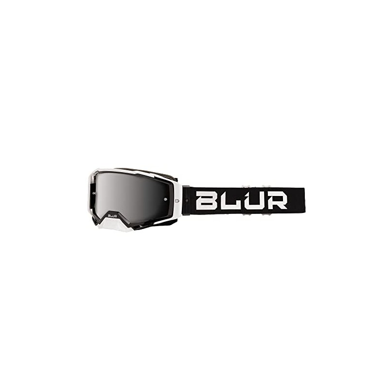 BLUR B-40 Goggle Black/White With Radium Silver Lens