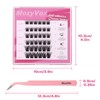 MozyVex 36PCS Enduring Self Adhesive Eyelashes Cluster DIY Pre-Glued Cluster