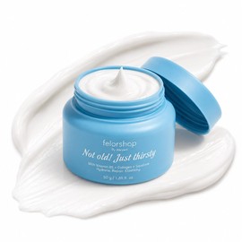 FelorShop Hidratante facial de colágeno para piel seca, escualano y B5