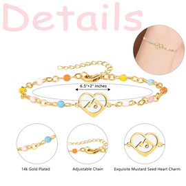 AINILOVE Gold Mountain Mustard Seed Bracelet Catholic Christian Gifts for Women Faith Jewelry Gift﻿s for Her﻿ (Heart Mountain)