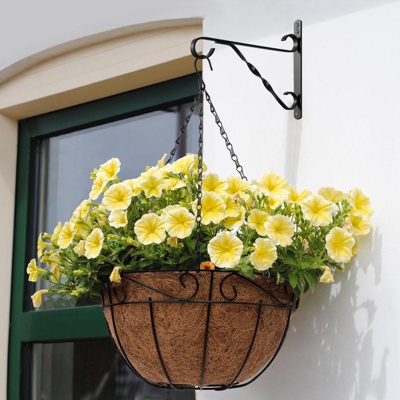 AMAGABELI GARDEN & HOME 2 Pack Hanging Plant Brackets Outdoor