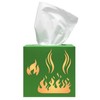 Flames Stencil, 4.5 x 4.5 inch - Fire Flame Smoke