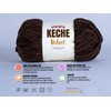 Keche Velvet Yarn for Crocheting, Soft Chenille Bulky Baby Blanket