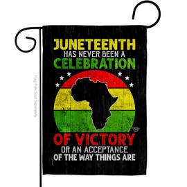 Ornament Collection Victory African Garden Flag Black History Juneteenth Jubilee Americans Independence Day House Decoration Banner Small Yard Gift Double-Sided, Made in USA