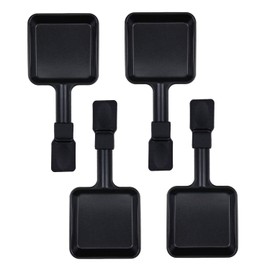 Kosmosta Non-Stick Coated Mini Grill Cheese Pan Melting Accessories for Raclette Dishes, Set of 4, 8.53.8 in