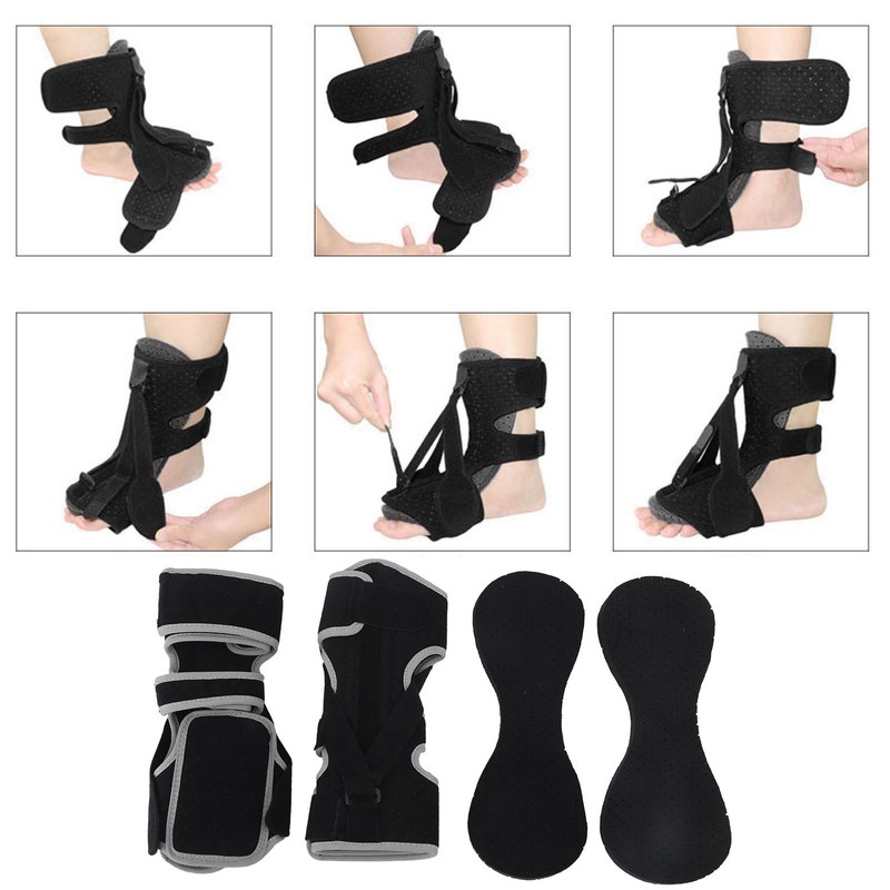 1 Pair Plantar Fasciitis Night Splint Soft Foam Liner 3