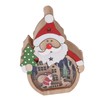 Luminous Christmas Ornament LED Light Emitting Wooden Christmas Decorations Ornaments