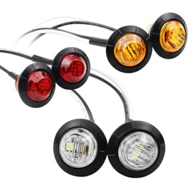 Beatus Embedded Side Markers, Turn Signals, Bike Handles, Cowls, Trucks, Cars, Waterproof, Safe on Rainy Days, Set of 2 (Blue)