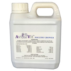 AviVit® Grower- High Strength Poultry Chick/Grower Vitamins/Minerals - 3 Sizes (X-Large 1 litre)