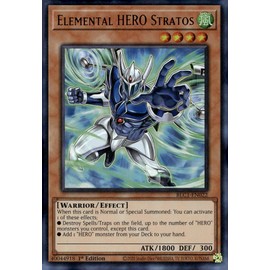 Elemental Hero Stratos (Alternate Art) - BLC1-EN022 - Ultra Rare - 1st Edition