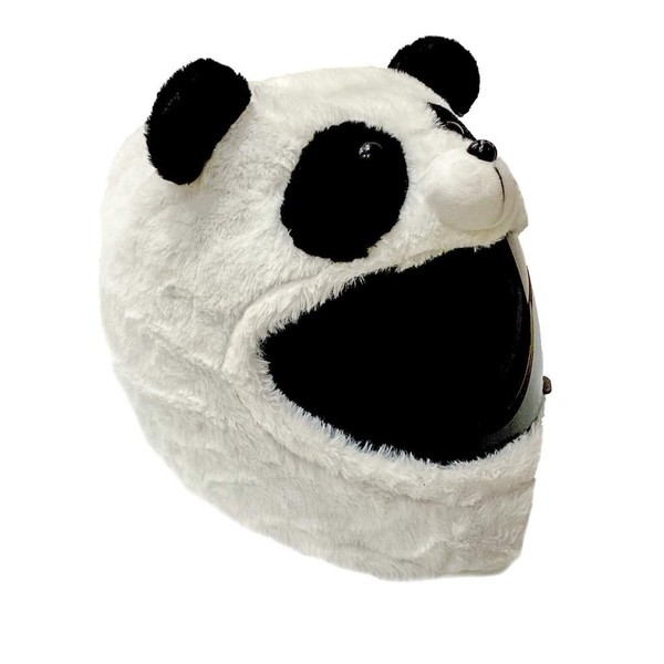 Panda Motorcycle Helmet Cover Sleeve, Funny Animal Full Face for Adults by Carbon Moto Gear D.I.L.L.I.G.A.F. Line