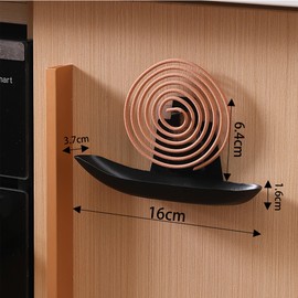 Pack of 2 Snail Mosquito Spiral (Black & White) Holder, Creative Mosquito Coil Holder, Mosquito Coil Holder Works Against Mosquitoes Insects, Incense Stick Holder (XC)