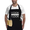 APRONPANDA Cotton Aprons for Women Men, Funny Kitchen Cooking Aprons