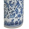 Red Lantern Oriental Furniture 24" Floral Blue & White Porcelain