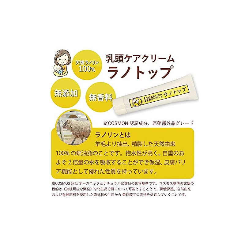Made in Japan, Rano Top Nipple Protection Cream, 1.2 oz