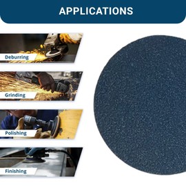 Benchmark Abrasives 3 Inch Sanding Discs Quick Change Zirconia Male R Type Backing, Drill & Die Grinder Sanding Disc with Mandrel Disc Holder for Polishing Rust Remover for Metal (25 Pack) - 40 Grit