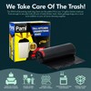 PAMI Tall 13-Gallon Kitchen Drawstring Trash Bags [80-Pack, Black] -
