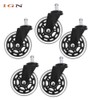 ignparts 5 Pack 3 Inch Office Chair Caster Swivel Wheels