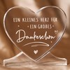 GoMelley Thank You Gifts, Heart Shaped Acrylic Home Decoration