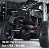 INJORA +5mm Diamond Portal Axles with Lay Down Servo Mount