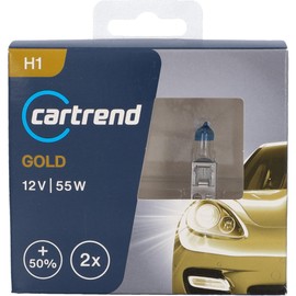 Unitec Xenon Gold 77768 H1 Headlight Bulbs 12 V 55 W Pack of 2