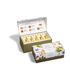Tea Forte Herbal Retreat - Caja de Presentación de Té Herbal Relajante, 20 Infusores Piramidales Artesanales, Variedad de Sabores