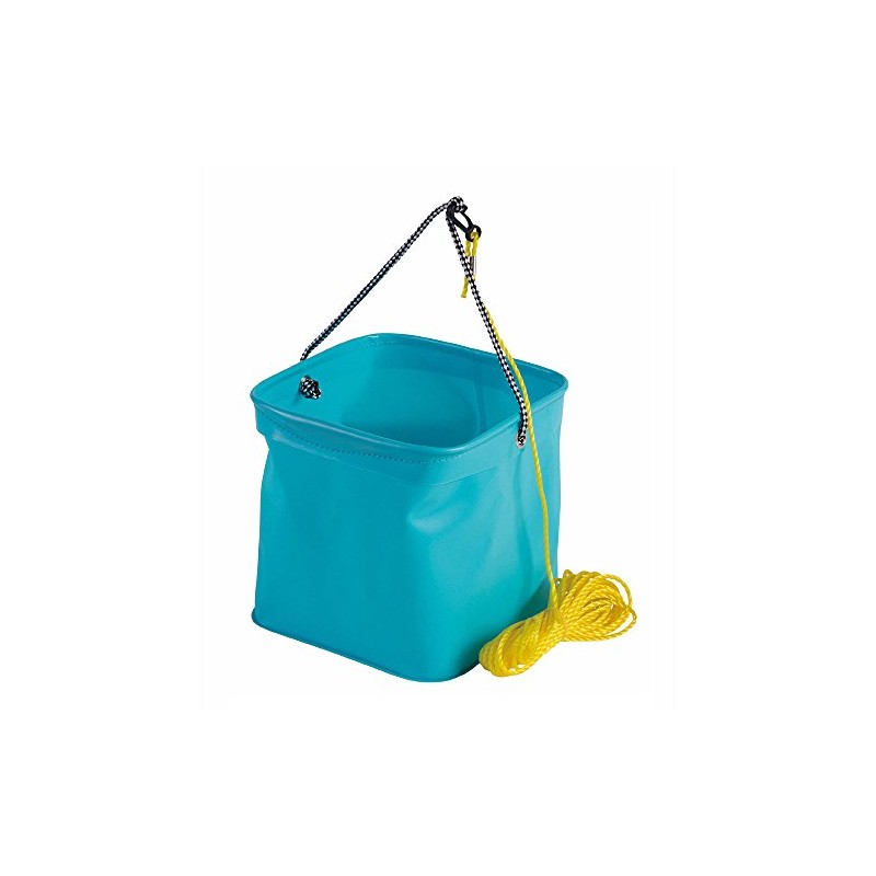 プロマリン(PRO MARINE) EVA反転バケツ角(ロープ付) 21cm 色ランダム AEC025-21 スカイブルー・オレンジ・グリーン