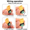 JSADZKJ 2Pcs XT60 to 2 Pin Screw Terminal Connector Adapter,